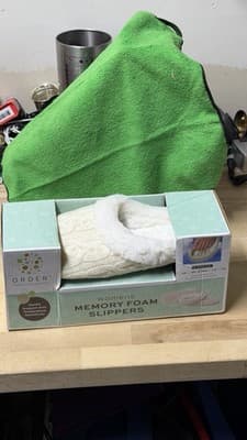 Order Home Collection Women’s Memory Foam Slippers Size MED 9–10 Cozy - Thumbnail 2