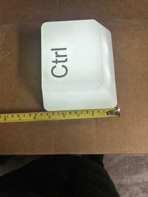 Giant “Ctrl” Key LED Lamp – Battery Powered – Novelty Desk Light - Thumbnail 5