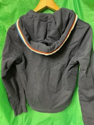 Lacoste LIVE Navy Full Zip Hoodie Crocodile Logo Drawstring Size 4 - Thumbnail 9