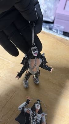 KISS Band Demon Style Figure Ornament Lot of 2 Hanging Decorations - Thumbnail 6