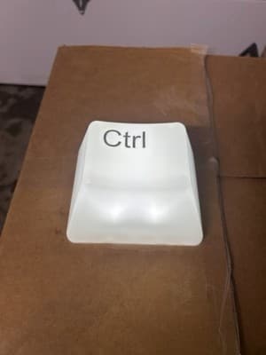 Giant “Ctrl” Key LED Lamp – Battery Powered – Novelty Desk Light