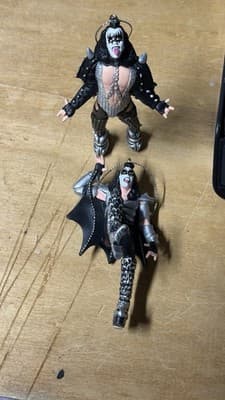 KISS Band Demon Style Figure Ornament Lot of 2 Hanging Decorations - Thumbnail 3
