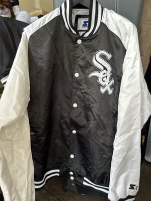 Chicago White Sox Starter Jacket 4XL Black White MLB Coat