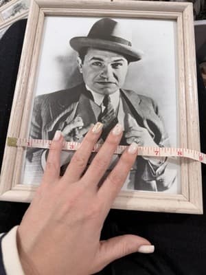 Edward G. Robinson Framed Portrait | Vintage Hollywood Movie Memorabilia - Thumbnail 4