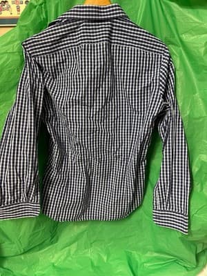 Banana Republic Lecgino Blue Gingham Button Down Shirt Italian Fabric Men’s M - Thumbnail 6