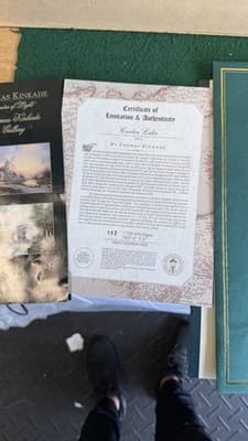 Thomas Kinkade Crater Lake Framed Limited Edition Print 102/750 COA - Thumbnail 14