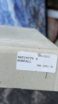 Christopher Radko Nativity Snowfall Italy Glass Tree Topper In Box Rare - Thumbnail 7