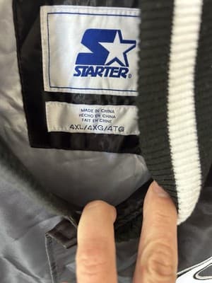 Chicago White Sox Starter Jacket 4XL Black White MLB Coat - Thumbnail 4