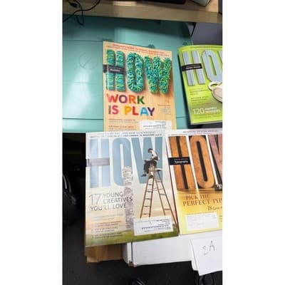 Lot of 5 HOW Design Magazines2008-2009 Typography Business Self-Promotion Annual - Thumbnail 3
