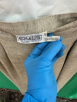 Vintage Chaus Linen Silk Suit Set Blazer Skirt Beige Women 6 - Thumbnail 3