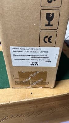 Cisco Aironet AIR-ANT2430V-R 3dBi Omnidirectional Antenna New Open Box - Thumbnail 4