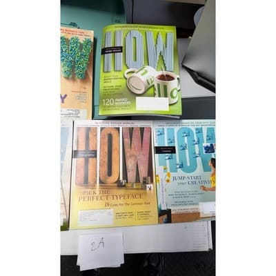 Lot of 5 HOW Design Magazines2008-2009 Typography Business Self-Promotion Annual - Thumbnail 4