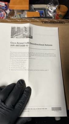 Cisco Aironet AIR-ANT2430V-R 3dBi Omnidirectional Antenna New Open Box - Thumbnail 2