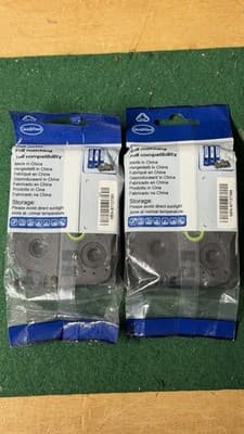 2x 18mm Black on White Label Tape TZ TZe Compatible for Brother - Thumbnail 7