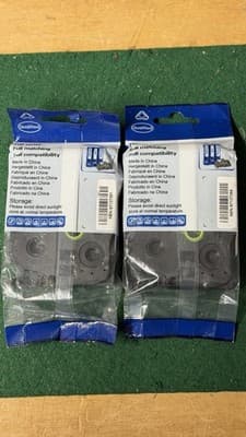 2x 18mm Black on White Label Tape TZ TZe Compatible for Brother - Thumbnail 3
