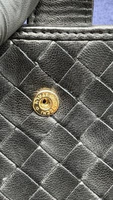Bottega Veneta Black Intrecciato Leather Long Wallet Italy - Thumbnail 9