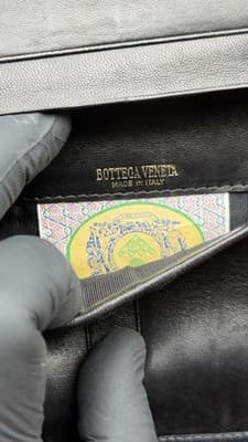 Bottega Veneta Black Intrecciato Leather Long Wallet Italy - Thumbnail 7
