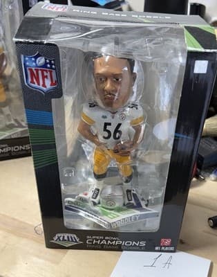 LaMarr Woodley #56 Steelers Super Bowl XLIII Ring Base Bobble 160/2009