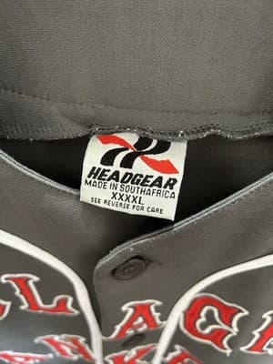 Headgear Black Yankees Jersey Men’s XXXXL 4XL Gray Red Baseball - Thumbnail 2