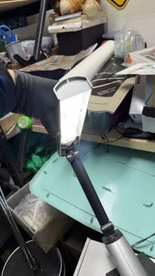 Panasonic SQ917S601 Fluorescent Desk Lamp Adjustable Tested Working - Thumbnail 5