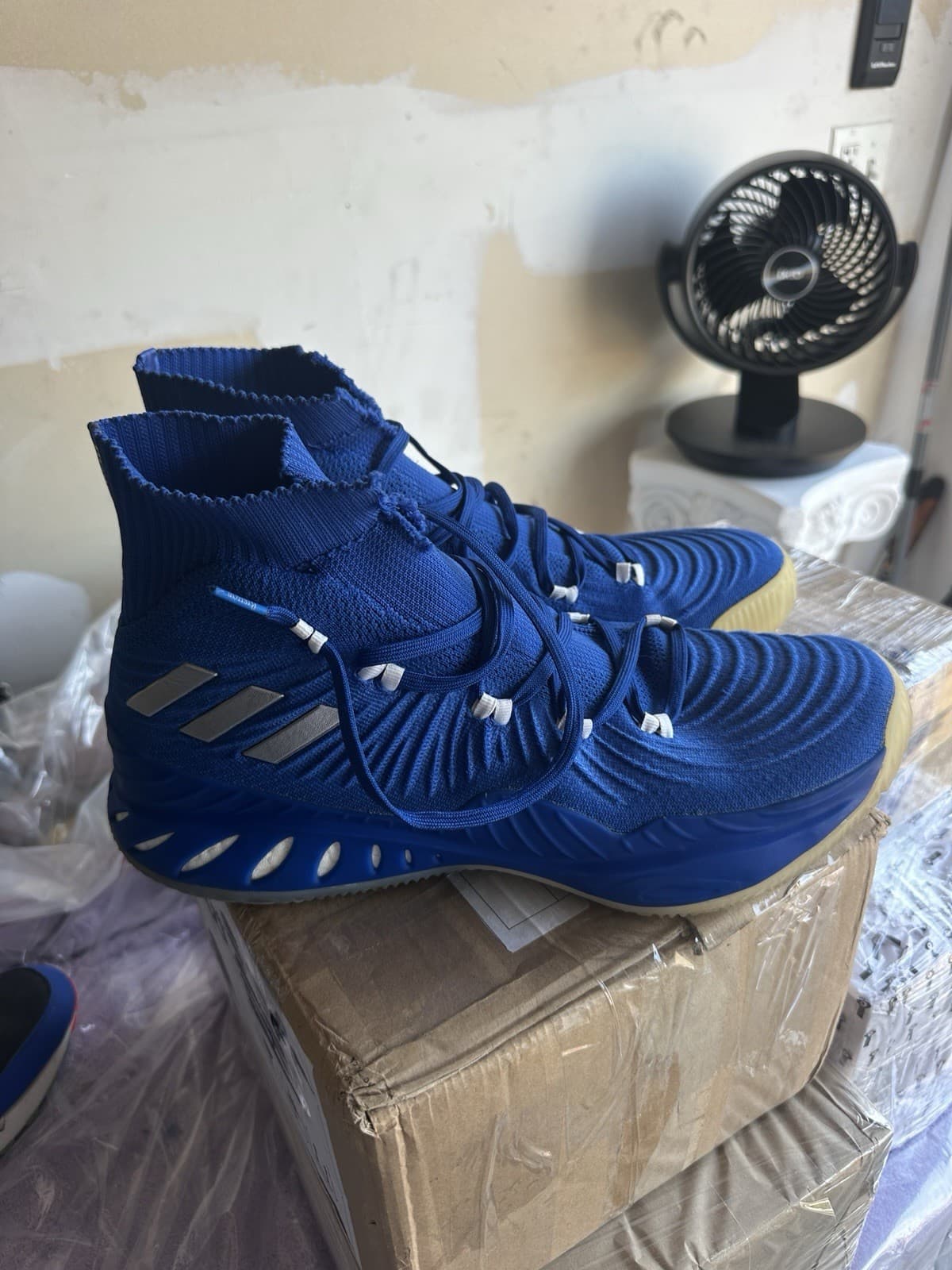 Adidas Blue Basketball Shoes High Top Size 13 Bishop O’Connell Edition