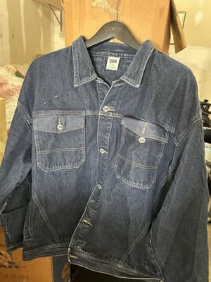 FJ560 Gear Denim Jacket Men’s Size 3XL Blue Jean Trucker Style