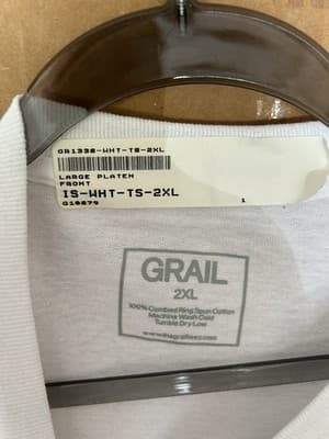 Grail “Kiss My Airs” T-Shirt White 2XL Sneaker Graphic Jordan Theme - Thumbnail 2