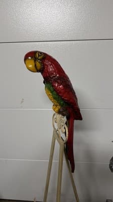 Vintage Parrot Statue Universal Statuary Corp 1976 Resin Bird NO STAND