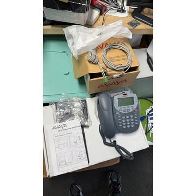 Avaya 5410 Digital Telephone Office Desktop Phone Grey with Stand and Manual - Thumbnail 2