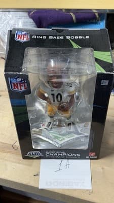 Santonio Holmes #10 Steelers Super Bowl XLIII Ring Base Bobble 724/2009 - Thumbnail 3