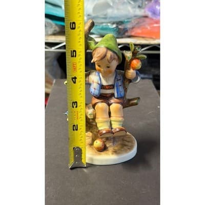 Goebel Hummel Apple Tree Boy Figurine 142/I Western Germany 6 Inch Vintage - Thumbnail 8