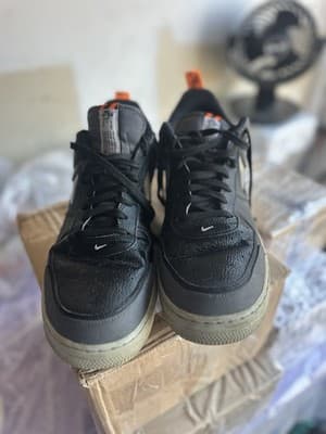 Nike Air Force 1 Low BQ4212-002 Black White Orange Men’s Size 13 - Thumbnail 3