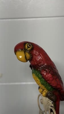Vintage Parrot Statue Universal Statuary Corp 1976 Resin Bird NO STAND - Thumbnail 8