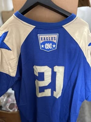 Colosseum Athletics Eagles 21 Jersey 4XL Blue HBCU Historical Series - Thumbnail 4