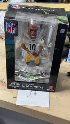 Santonio Holmes #10 Steelers Super Bowl XLIII Ring Base Bobble 724/2009