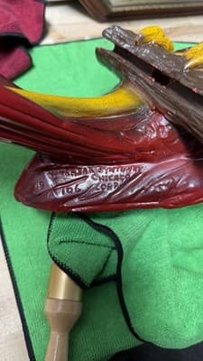 Vintage Parrot Statue Universal Statuary Corp 1976 Resin Bird NO STAND - Thumbnail 17