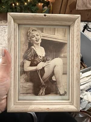 Vintage Marilyn Monroe Style Postcard Print Wood Frame 6x8 Retro Hollywood - Thumbnail 4