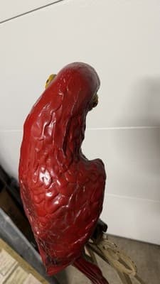Vintage Parrot Statue Universal Statuary Corp 1976 Resin Bird NO STAND - Thumbnail 12