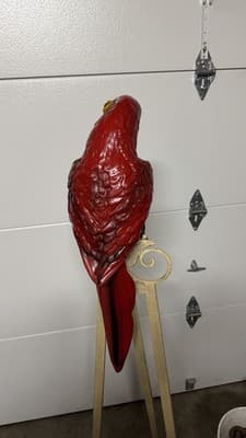 Vintage Parrot Statue Universal Statuary Corp 1976 Resin Bird NO STAND - Thumbnail 11