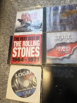 Rock CD Lot AC/DC Motley Crue Rolling Stones Van Halen Bon Jovi - Thumbnail 3