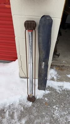 Vintage Bulwarker Industrial Hygrometer Gauge w/ Case Patented 1960s