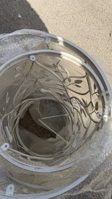 Valerie Metal Bird & Vine Accent Table Glass Top Indoor Outdoor New - Thumbnail 8