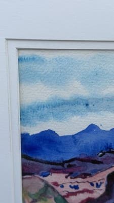 Phyllis Kapp Signed Watercolor Landscape Painting Framed Dated 1989 - Thumbnail 15