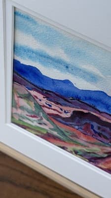 Phyllis Kapp Signed Watercolor Landscape Painting Framed Dated 1989 - Thumbnail 17