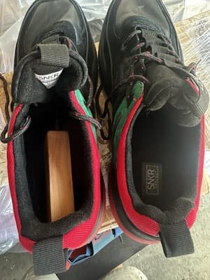 SNKR Project Victory Sneakers – Black/Red/Green – Men’s Size 13 (US) - Thumbnail 11
