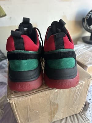 SNKR Project Victory Sneakers – Black/Red/Green – Men’s Size 13 (US) - Thumbnail 7