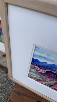 Phyllis Kapp Signed Watercolor Landscape Painting Framed Dated 1989 - Thumbnail 18