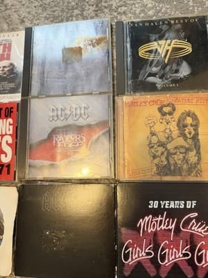 Rock CD Lot AC/DC Motley Crue Rolling Stones Van Halen Bon Jovi - Thumbnail 4