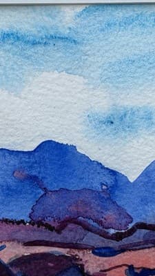 Phyllis Kapp Signed Watercolor Landscape Painting Framed Dated 1989 - Thumbnail 14