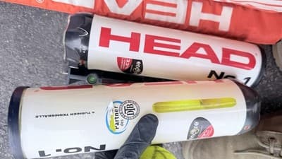 Tennis Set Wilson Racquets Head Bag + 4 Head Balls No1 - Thumbnail 7